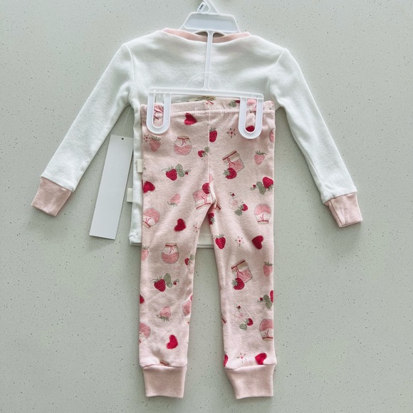 Rabbit + Bear Organic Pajamas 2 Piece Set Mommy is my Jam NWT - Picture 7 of 10